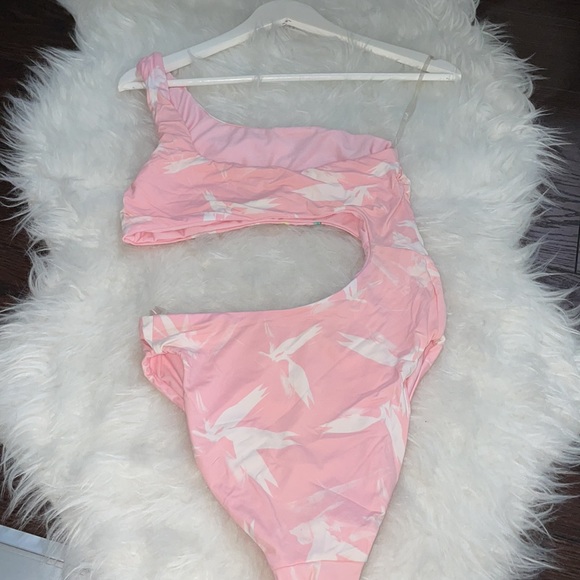 Bikini Lab Pastel One Shoulder Swimsuit - Picture 5 of 5